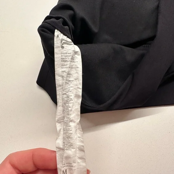 Fabletics No Bounce High Impact Black Sports Bra - Picture 6 of 7